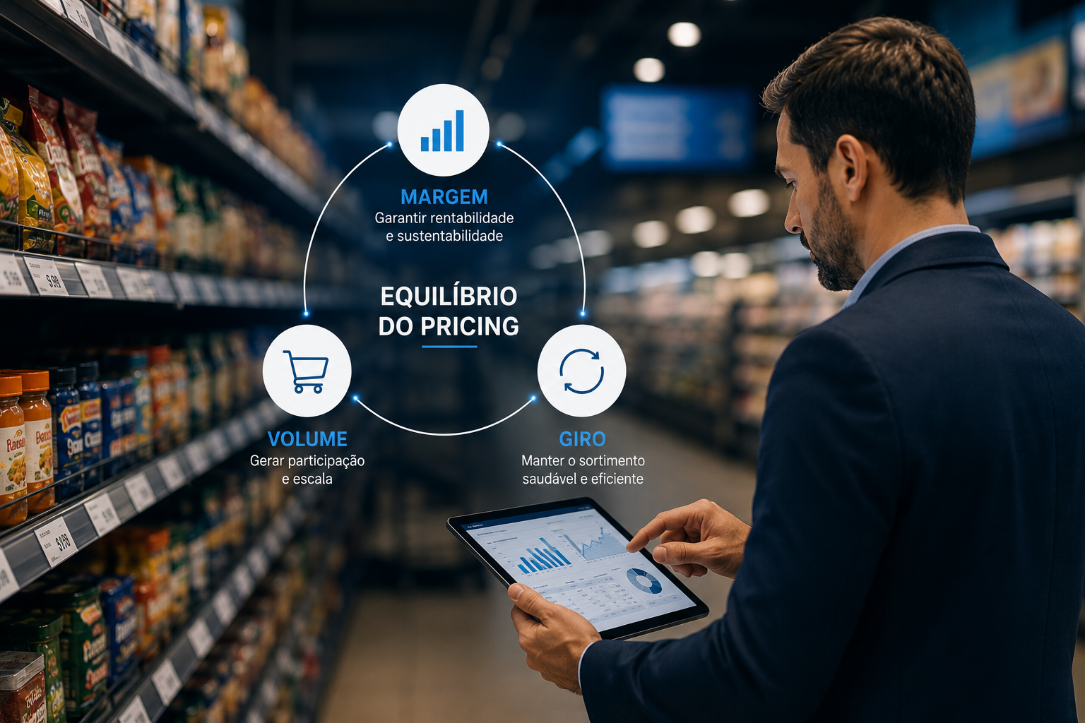 Margem, volume e giro o equilíbrio essencial do pricing