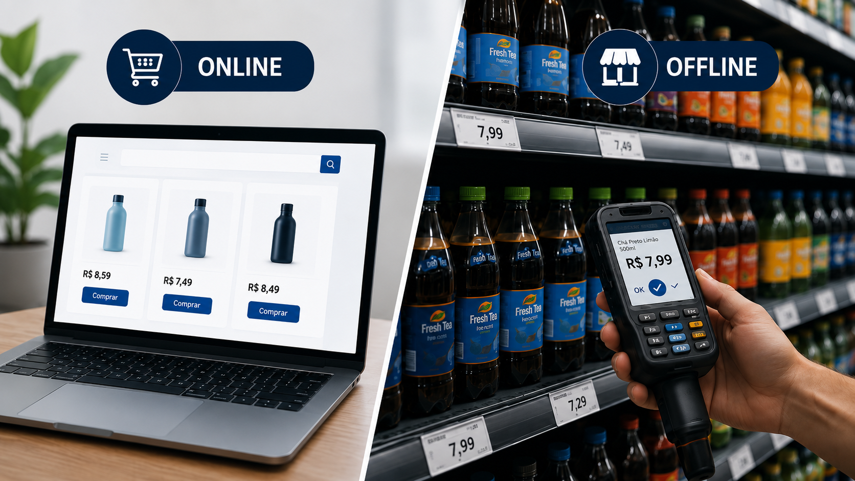Pesquisa de Preços Online e Offline: Como transformar dados da concorrência em decisões de pricing 1 comparação entre pesquisa de preços online e pesquisa de preços offline no varejo.